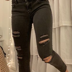 American eagle black jeggings